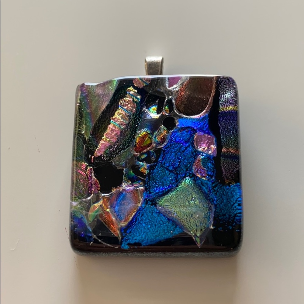 Stained glass pendant